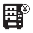 © MdABULKALAM - Simple black and white icon of a vending machine displaying a yen symbol