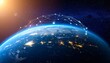 © Hussain - Prompt: Global network of light