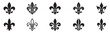 © Jeremy_Show - Fleur de lis icon set. Fleur de lis ornament icon design template. Vector Illustration. EPS 10