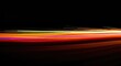 © chaiwat - Dynamic, vibrant streaks of captured residual light creating a flowing, ethereal abstraction across a dark field. Motion blur technology, reflection, modern, design