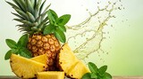 Jus Nanas Mint Segar dengan Percikan Energi Tropis