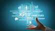 © InfiniteFlow - Visual representation of key business concepts including KPI, goals, and performance metrics, emphasizing strategic evaluation and management techniques for business success. Tessel