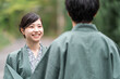 © buritora - Couples and married couples wearing yukata (traditional Japanese summer kimonos) on a hot spring trip.