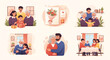 © Tahsina - Multi-generational family gatherings and love with living room family tree generations togetherness grandparent grandmother grandfather