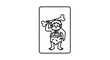 © Jono - Caveman Holding Bone Club, Prehistoric Man Illustration