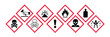 © Sidratul Muntaha 5 - GHS hazard pictogram icons collection danger symbols for chemical safety labeling workplace transport and laboratory warning system vector design