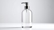 © Awan - A transparent pump bottle sitting alone