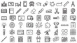 © Abdul - Education and school outline icon set for e-learning platform, academic app, classroom tools, or educational website UI design assets