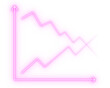 © PNG Craft - pink neon growth arrow chart png transparent background, glowing line graph arrow png isolated transparent background, business upward trend arrow png transparent background