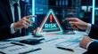 © Masque - AI agents perform futuristic risk management by analyzing data and detecting anomalies.