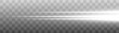 © Anastasia - Abstract horizontal light streaks with soft glow and motion blur, isolated on transparent background, dynamic linear energy effect for modern design and visual compositions