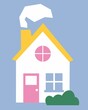 © Anna Hermsdorf - Cute Playful House Illustration in Simple Graphic Style