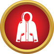 © ylivdesign - Winter parka jacket icon presenting a warm outerwear garment