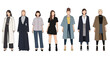 © raigen - Diverse group of fashionably dressed people.