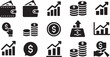 © MonoSil - Financial icons for business and investment growth