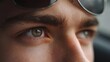 © Bussakon - A striking close up portrait capturing the depth and intensity of a gaze suggesting deep thought and contemplation during a journey
