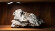 © Mahendrastudio - Large greyish white lithium mineral rock showcasing distinct cleavage planes and metallic luster in natural display