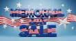 © Tanjina - Memorial day sale patriotic american flags stars honoring heroes with discounts