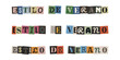 © velikiyzayats - Frase Estilo de Verano en letras recortadas tipo nota de rescate para diseño de moda urbana