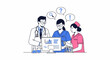 © monster - Doctor Nurse Patient Medical Chart.