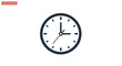 © barokah - Simple Analog Clock Face Showing Three OClock.
