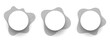 © starlineart - set of concentric round spiral radar or soundwave element design