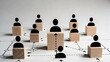 © Ganesha88 - Organizational network structure connected peers in a collaborative environment
