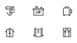 © abidakhatun - Navigation Elements: A set of simple line art icons provides essential direction, guiding users with clarity and efficiency.