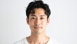 © SoftFlower - 満足げな表情の日本人男性（30代・白背景・ポートレート）, Content Japanese man in his 30s on white background portrait