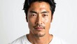 © SoftFlower - 満足げな表情の日本人男性（30代・白背景・ポートレート）, Content Japanese man in his 30s on white background portrait