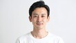 © SoftFlower - 満足げな表情の日本人男性（30代・白背景・ポートレート）, Content Japanese man in his 30s on white background portrait
