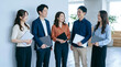 © Blue Studio - ベンチャー企業のビジネスチーム・スタートアップで働く日本人男女5人のポートレート