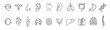 © Ira - Anatomy organs medical gray outline set icon on transparent background