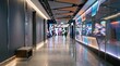 © Viacheslav - A blurry corridor with vibrant colors, abstract background, commercial stock appeal, balanced composition, realistic lighting, crisp focus, refined atmosphere, polished surfaces, luminous accents,