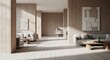 © Dian - Modern living space interior with wooden walls and sunlight