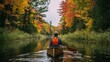 © Andrii - Exploring serene waters in vibrant autumn colors