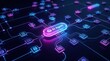 © Pinit - Digital dashboard for AI agentic workflow automation featuring coding icons and database triggers.