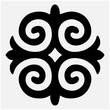 © Ruska Studio - traditional pattern white