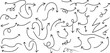 © Tayeb - Hand drawn arrows and swirls a collection of sketchy line art for design