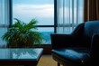 © pham - 植物と家具のあるホテルの部屋からの眺め