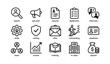 © Cali6ro - Recruitment and hr icons illustrating hiring process in grid