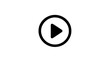 © Trym - Black Play Button Icon Inside Circular Outline