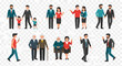 © Chef - Diverse group of people in casual and formal attire.