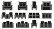 © Sariyah - Judicial Courtroom and Theater Seating Icons