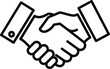 © Vector Mahi - A handshake between two people in a business agreement