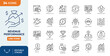 © Cetacons - Revenue performance icon set. Editable stroke. Vector illustration