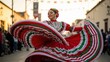 © Rahmat  - Traditional Mexican Folklorico Dancer Spinning in Vibrant Dress at Festival