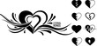 © Assem - Eternal Bonds ,A Romantic Vector ,Heart bonds,Dynamic heart feeling,love bonds, Half heart designs, silhouette of blank heart, Romantic heart , Relation of heart, Everlasting beating heart,