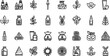 © Gobinda - Minimalist clinical skincare icon and spa beauty vector set with clean monoline dropper bottle designs