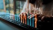 © InfiniteFlow - Business growth forecast highlights increasing trends new year 2026. Growth forecast data, growth forecast strategy, and growth forecast planning are key elements. Marrow